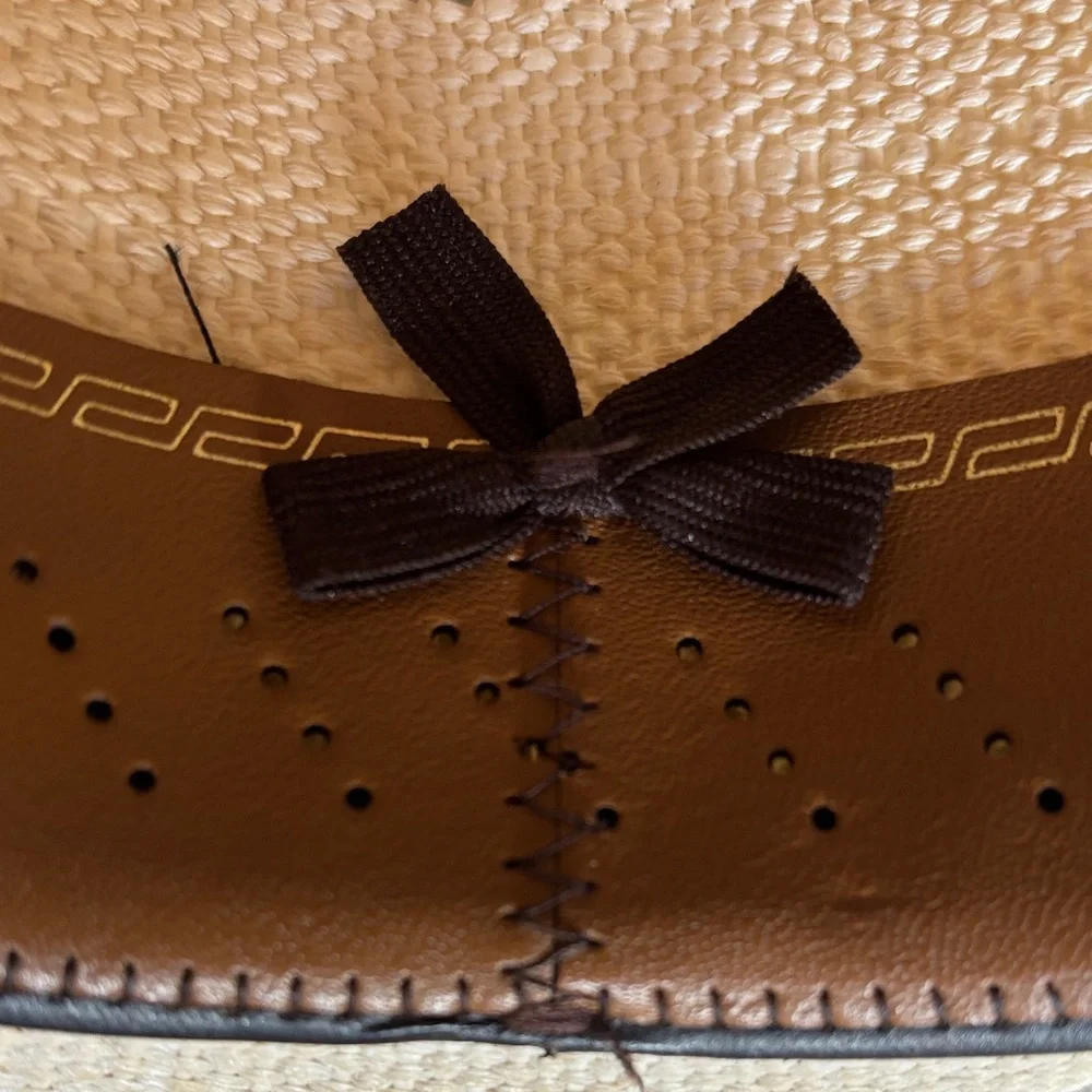 Rodeo Rough Woven Cowboy Hat Cream w/ Black Trim by Bailey